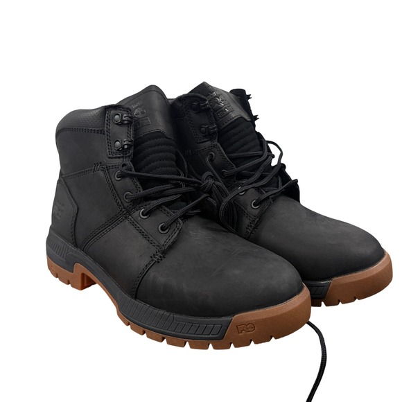Timberland PRO Other - Timberland PRO Montauk Work Boots Mens 9.5 Black Soft Toe EH Leather 0A66DQEMW